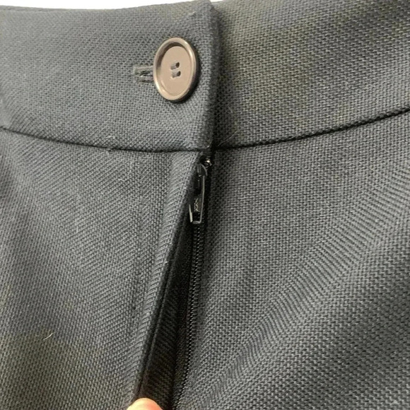 Women’s LOFT Julie Straight Leg Mid Rise Pleated Classic Trousers Navy Size2 EUC - Picture 4 of 8